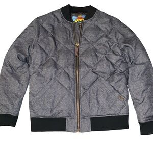 Eddie Bauer 1936 Skyliner Model Quilted Down Jacket Gray Size M See Measurements